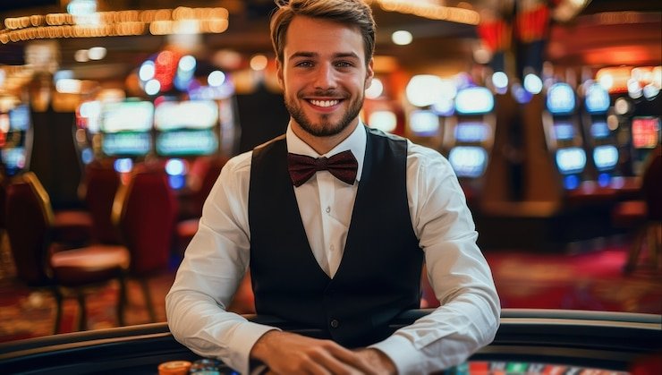 Antarmuka aplikasi mobile rajabadak88 menampilkan meja live-dealer dan menu sportsbook